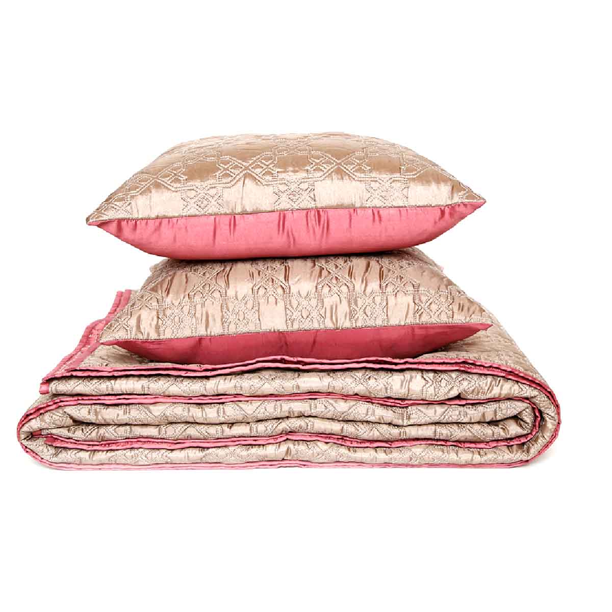 Jharokha Quilt With Cushion Covers Set