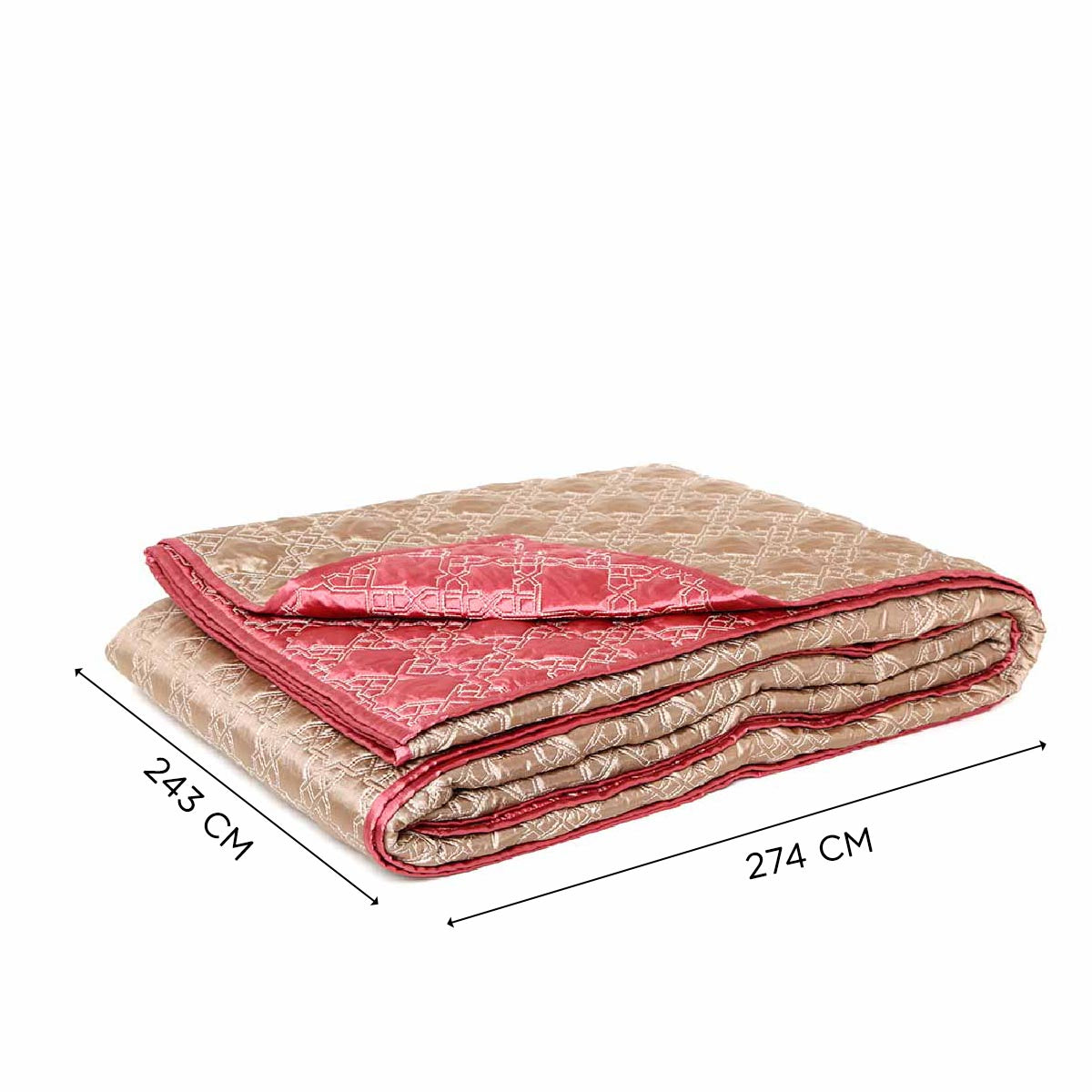 Jharokha Quilt With Cushion Covers Set