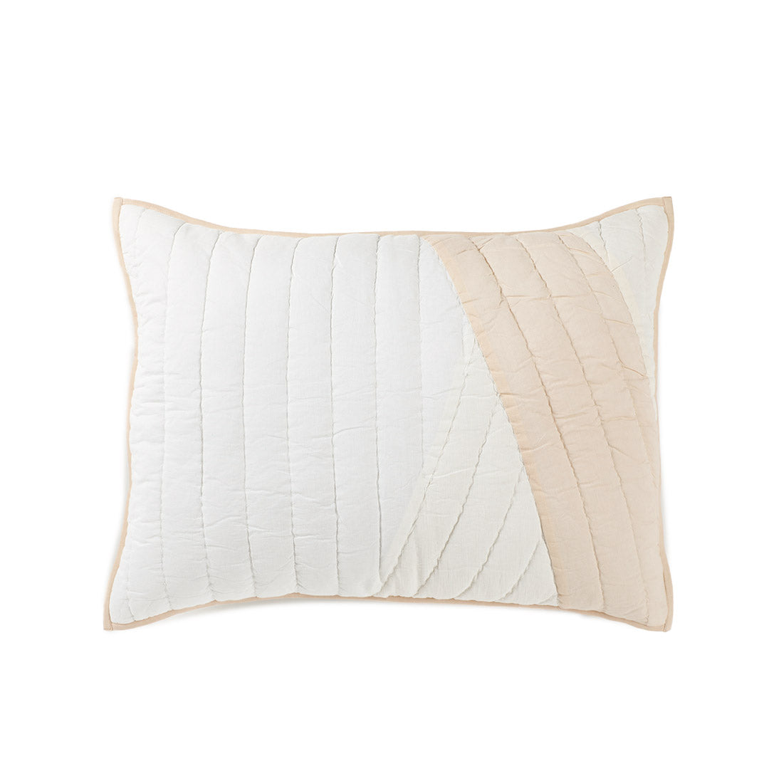 Jester Off-White Quilt With Sham Set