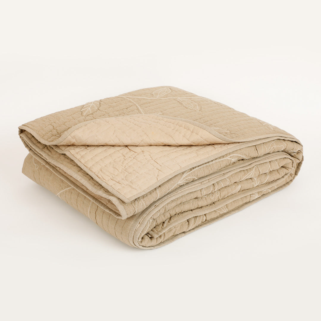Whimsy Embroidered Bedspread With Sham Set