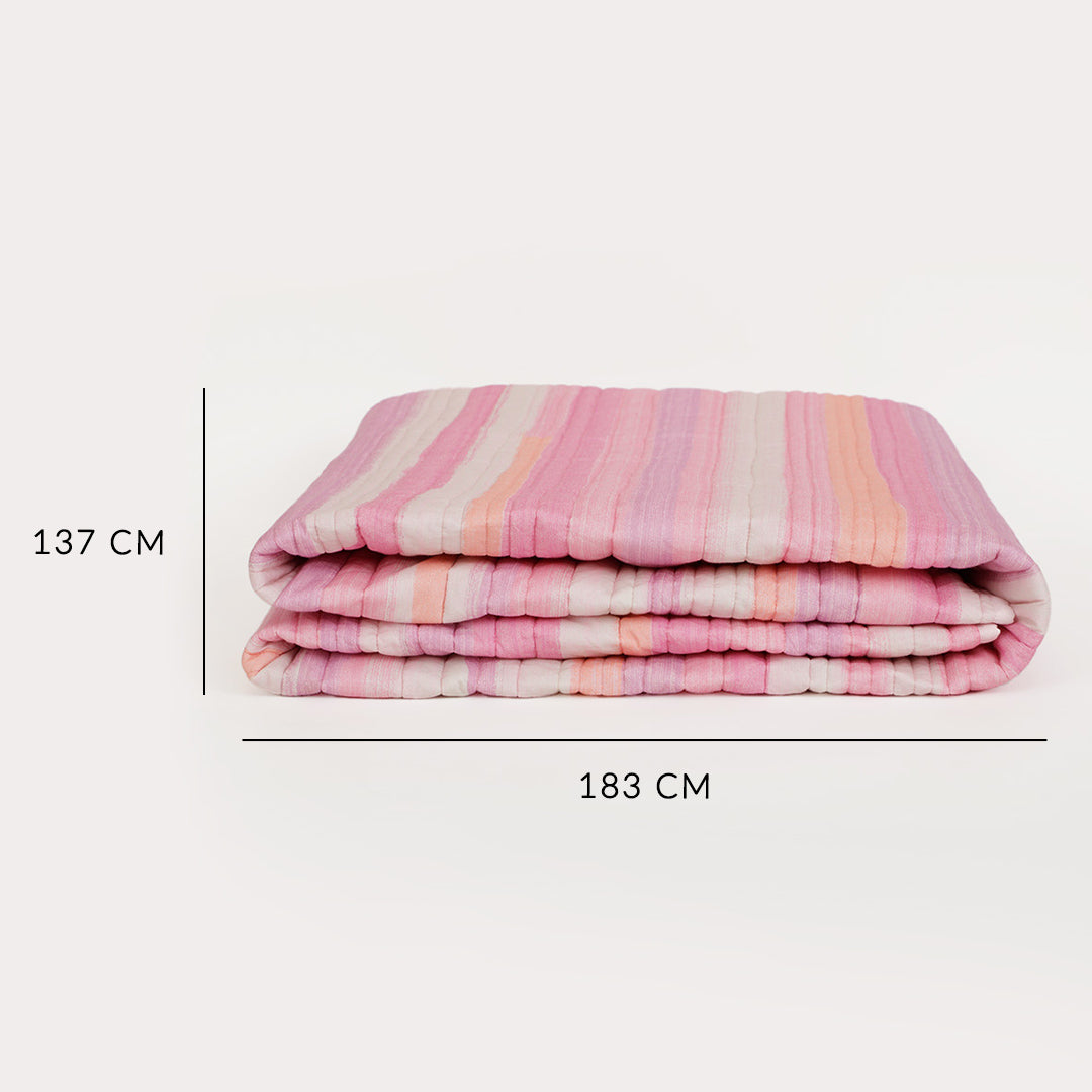 Pinkrush Quilt and Pillow Cover Set