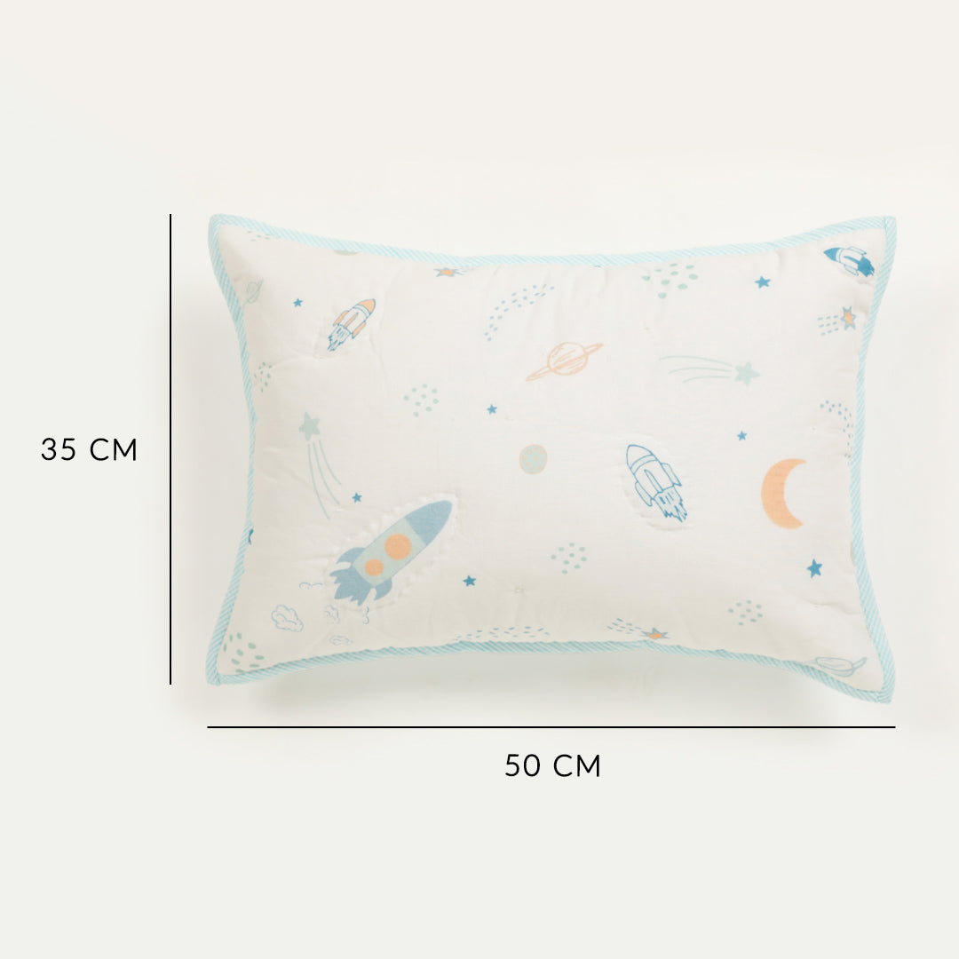 Galaxy Cot Set With 1 Quilt, 2 Bolster & 1 Pillow