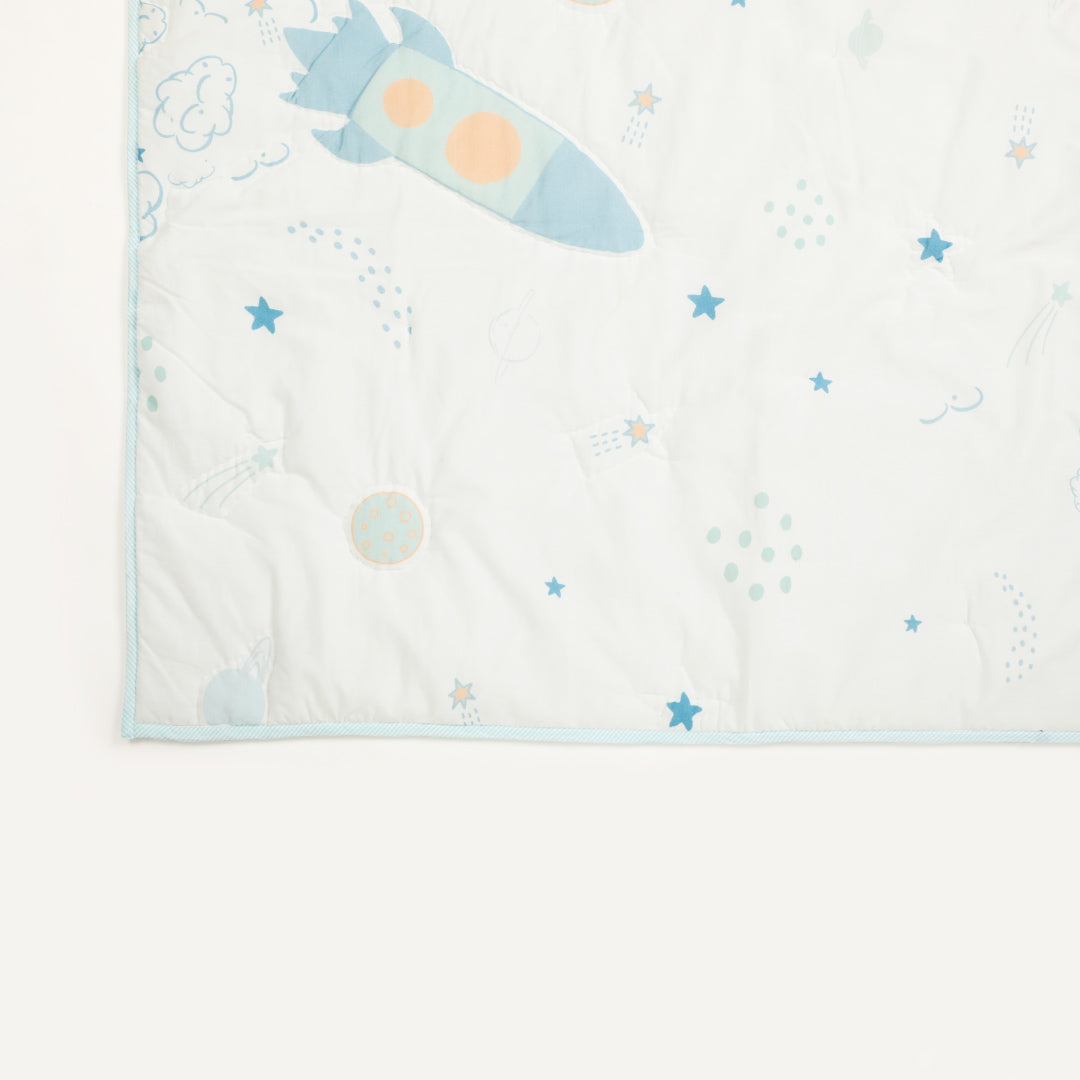 Galaxy Cot Set With 1 Quilt, 2 Bolster & 1 Pillow