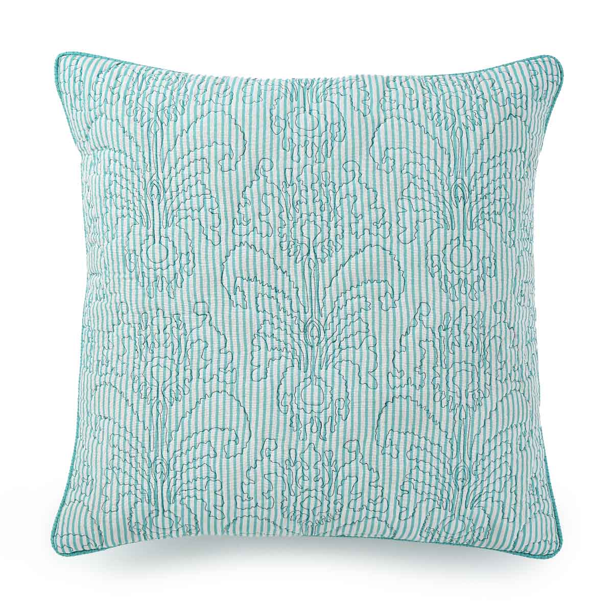Firuzeh Kantha Quilt With Cushion Cover Set